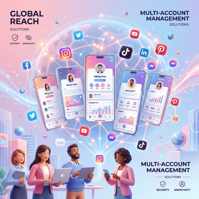 Social Media Proxies for Safer Account Operations